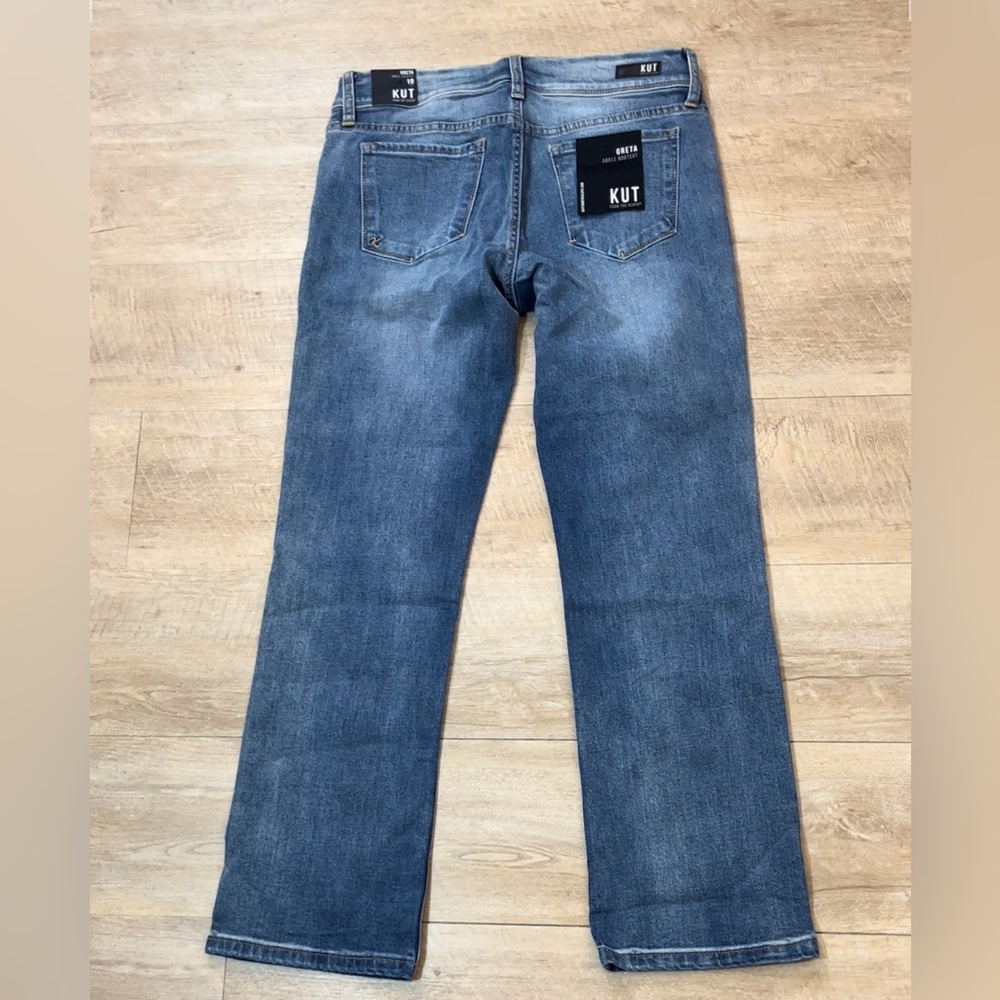 NWT Kut From The Kloth Women’s Greta Ankle Bootcut Jeans Size 10 - Picture 10 of 11